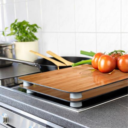 WENKO 2521497100 - Plīts pārsegs 52x30 cm daudzkrāsains/pelēks/caurspīdīgs