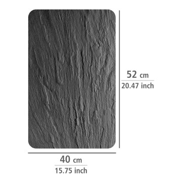 WENKO 2521499800 - Aizsargplāksnes SLATE 52x40 cm daudzkrāsainas/pelēkas/caurspīdīgas