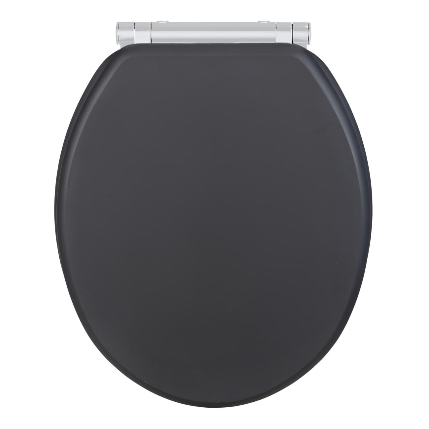 WENKO 25218100-WC sēdeklis MORRA 35x42 cm antracīts/sudraba