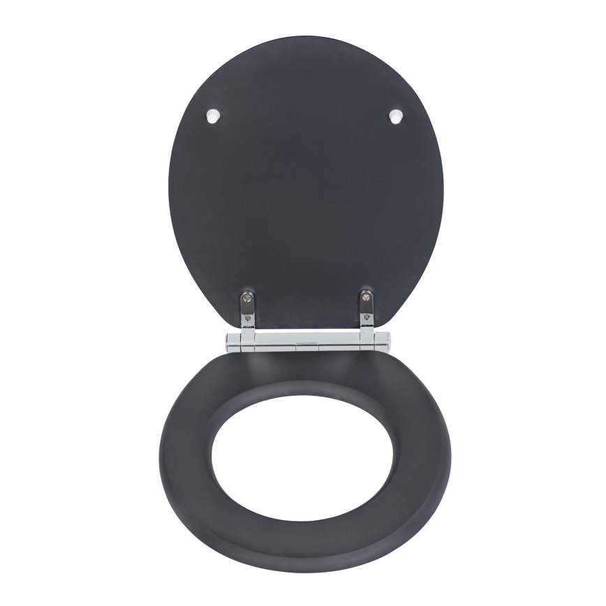 WENKO 25218100-WC sēdeklis MORRA 35x42 cm antracīts/sudraba