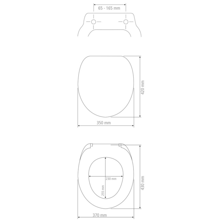 WENKO 25218100-WC sēdeklis MORRA 35x42 cm antracīts/sudraba