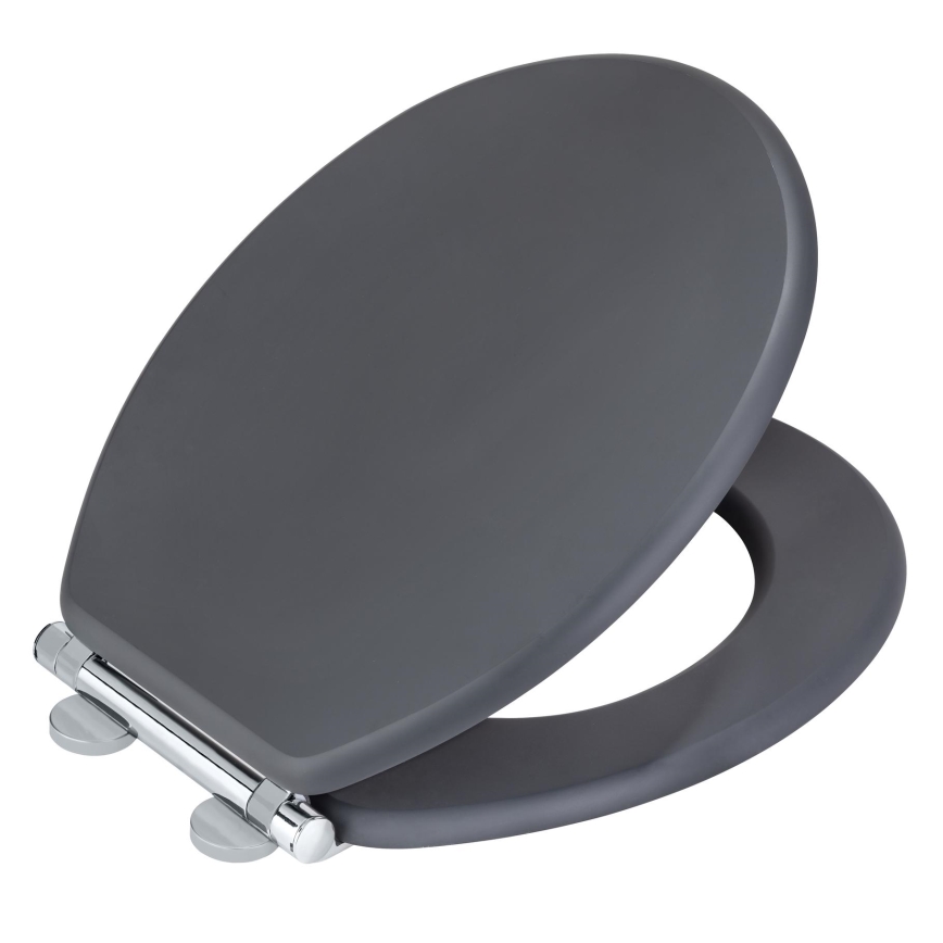 WENKO 25218100-WC sēdeklis MORRA 35x42 cm antracīts/sudraba