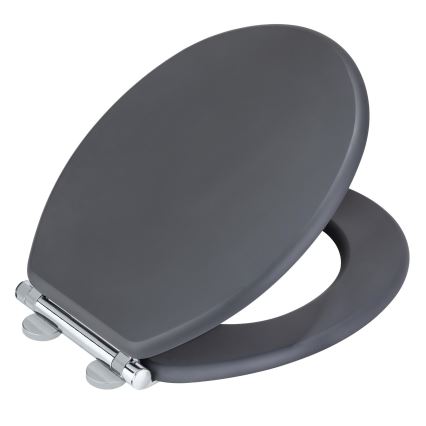 WENKO 25218100-WC tualetes sēdeklis MORRA 35x42 cm antracīts/sudrabs