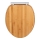 WENKO 25224100 - WC sēdeklis BAMBOUSA 34,5x40,5 cm brūns/sudraba