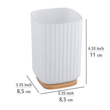 WENKO 25293100 - Krūzīte ROTELLO 8,5x11 cm balta/brūna