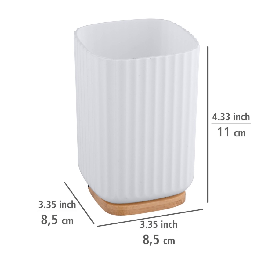 WENKO 25293100 - Krūzīte ROTELLO 8,5x11 cm balta/brūna