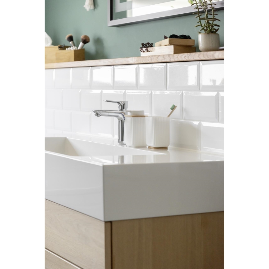 WENKO 25293100 - Krūzīte ROTELLO 8,5x11 cm balta/brūna