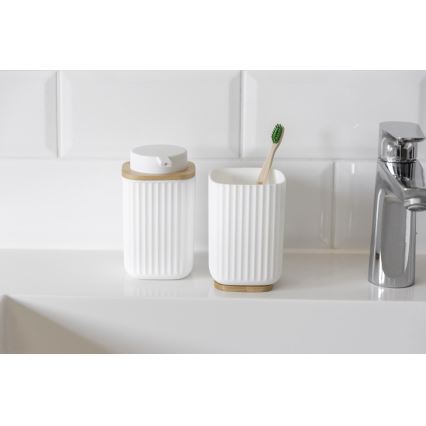 WENKO 25293100 - Krūzīte ROTELLO 8,5x11 cm balta/brūna