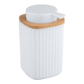 WENKO 25294100 - Šķidro ziepju dozators ROTELLO 8,9x12,7 cm balta/brūna