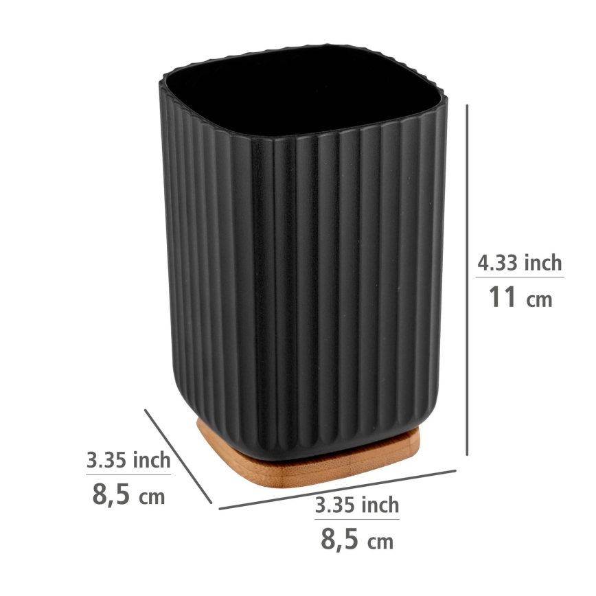WENKO 25297100 - zobu suku glāze ROTELLO 8,5x11 cm melna/brūna
