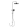 WENKO 25312100 - Dušas stabs SOFTWATER 12x120 cm spīdīgs hroms