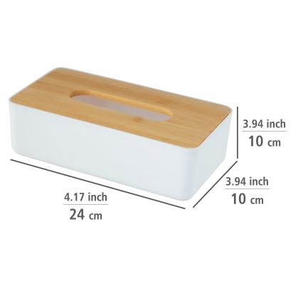 WENKO 25318100 - Kosmētikas kaste ROTELLO 24x12,7 cm balta/brūna