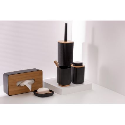 WENKO 25319100 - Kosmētikas kaste ROTELLO 24x12,7 cm melna/brūna