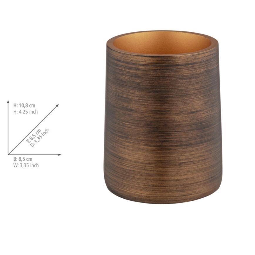 WENKO 25351100 - Glāze PALENA 8,5x10,8 cm bronzas krāsā