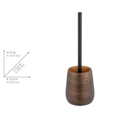WENKO 25354100 - WC birste PALENA 12,5x37 cm bronzas krāsā