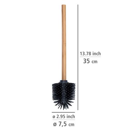 WENKO 25360100 - tualetes birste 7,5x35 cm brūna/melna