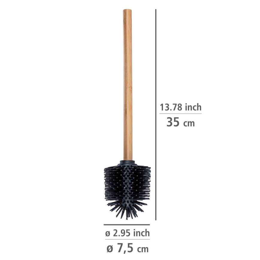 WENKO 25360100 - tualetes birste 7,5x35 cm brūna/melna