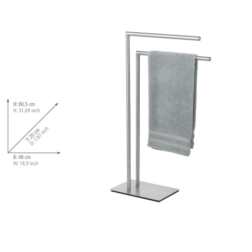 WENKO 25379100 - Dvieļu statīvs RECCO 48x80,5 cm satīna apdare