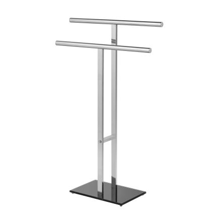 WENKO 25389100 - Dvieļu statīvs LAVA 50x81,5 cm nerūsējošā tērauda/sudraba/melns