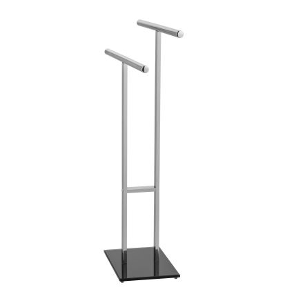 WENKO 25389100 - Dvieļu statīvs LAVA 50x81,5 cm nerūsējošā tērauda/sudraba/melns