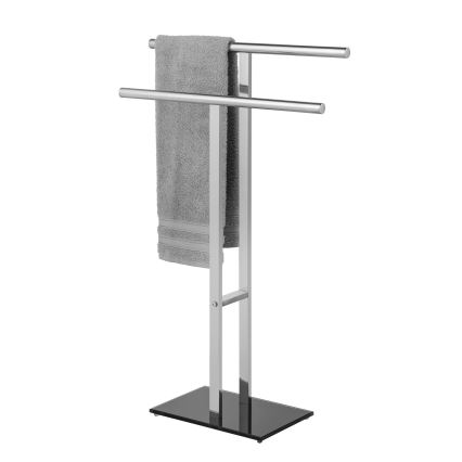 WENKO 25389100 - Dvieļu statīvs LAVA 50x81,5 cm nerūsējošā tērauda/sudraba/melns