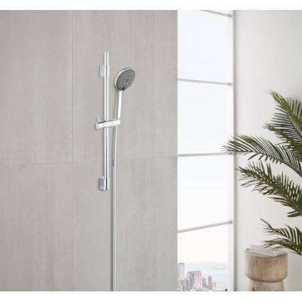 WENKO 25452100 - Dušas komplekts WATERSAVING SYSTEM 70 cm, sudraba krāsā