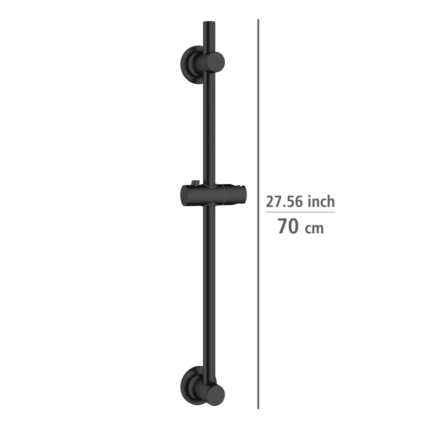 WENKO 25463100 - Dušas stienis LIBERTÀ 70 cm melns