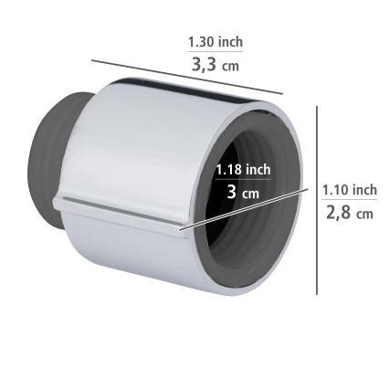 WENKO 25480100 – Ūdens taupīšanas sistēmas regulators, sudraba krāsā