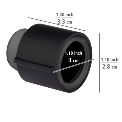 WENKO 25481100 – Regulators WATERSAVING SYSTEM 12,7 mm, melns