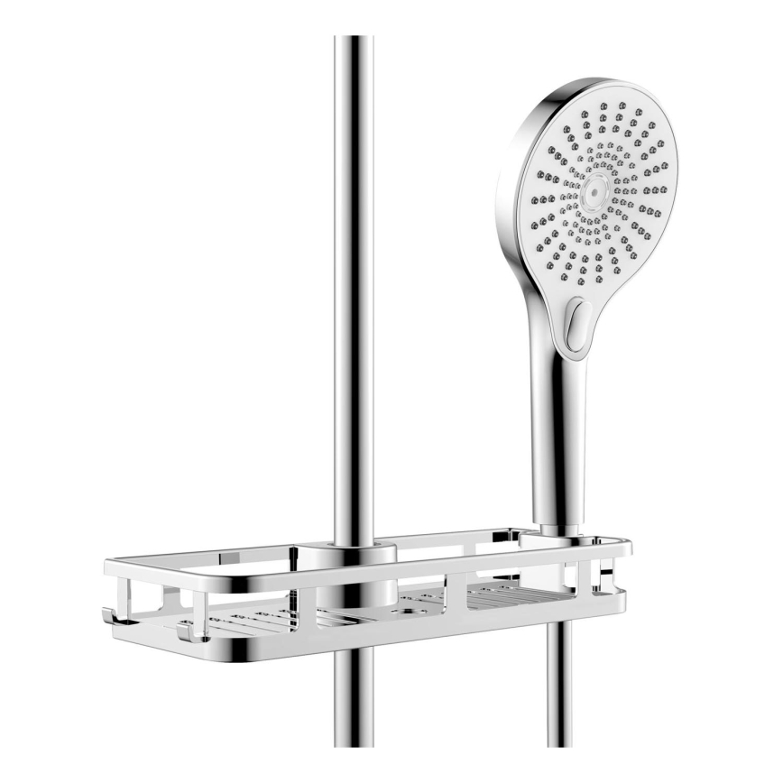 WENKO 25490100 - Plaukts LIBERTÀ 28,5x11,5 cm spīdīgs hroms