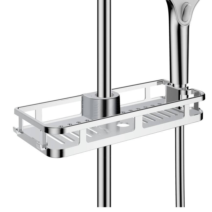 WENKO 25490100 - Plaukts LIBERTÀ 28,5x11,5 cm spīdīgs hroms