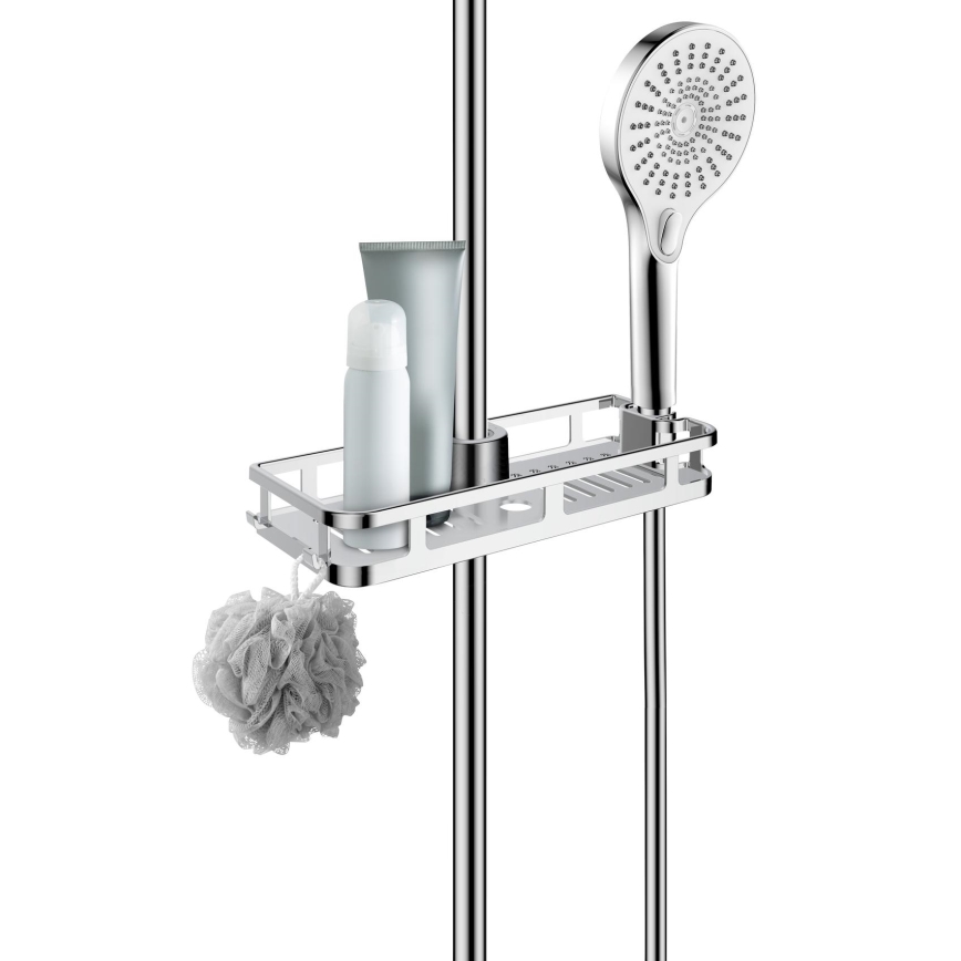 WENKO 25490100 - Plaukts LIBERTÀ 28,5x11,5 cm spīdīgs hroms