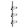 WENKO 25556100-Stūra plaukts PURIO 35,5x280 cm sudraba/pelēka