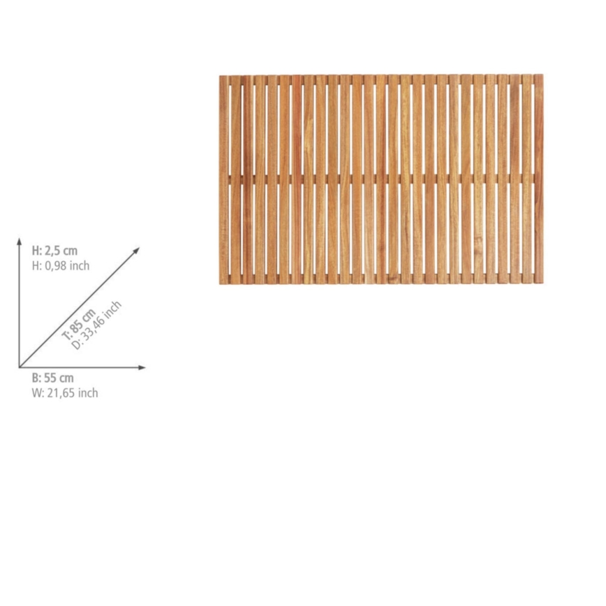 WENKO 25578100 - Durvju paklājs ACACIA 55x85 cm brūns