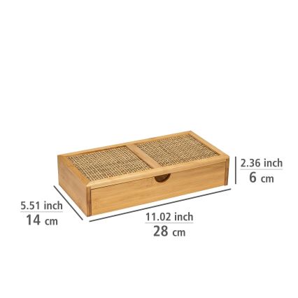 WENKO 25603100 – Organizators ALLEGRE 28x14 cm brūns