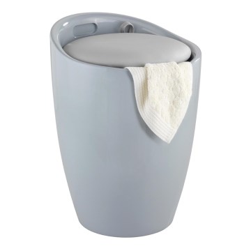 WENKO 25625100 - Taburete CANDY 36x50,5 cm pelēka/melna