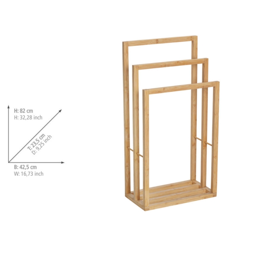 WENKO 25629100 - Dvieļu statīvs BAMBUSA 42,5x82 cm brūns