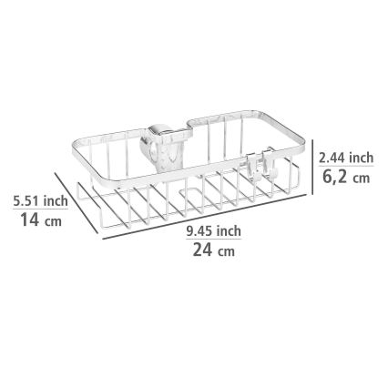 WENKO 25678100 - Grozs FLORESTA 24x14 cm, sudraba