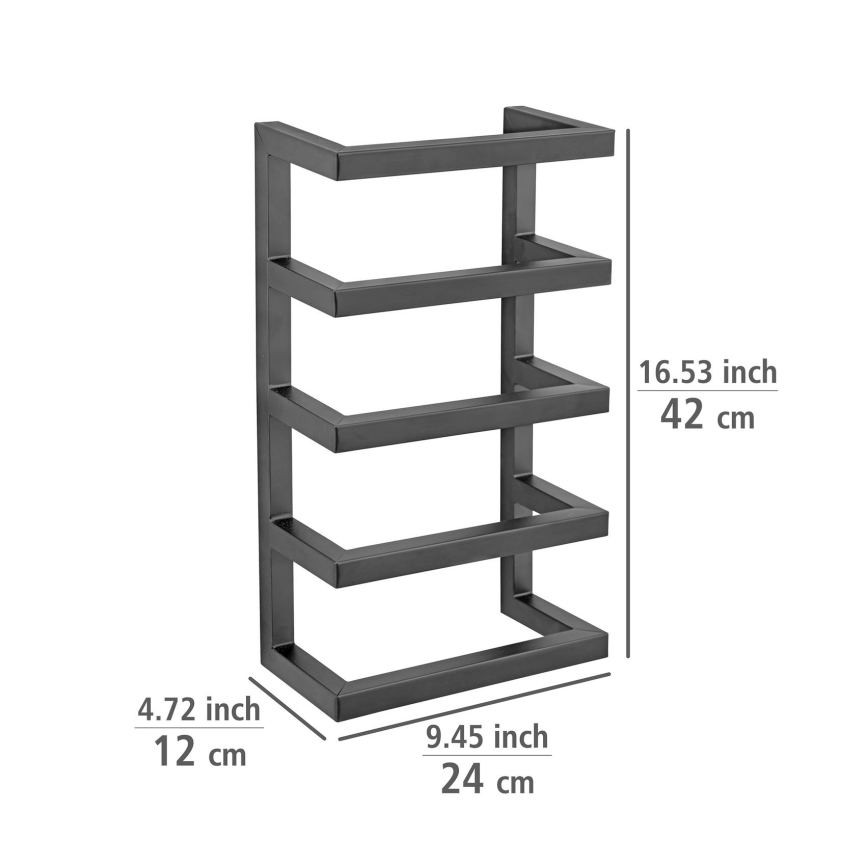 WENKO 25780100 - Dvieļu statīvs FONDIRO 24x42 cm melns
