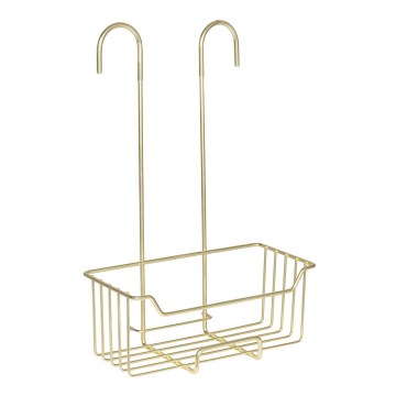 WENKO 25937100 - Dušas grozs MILO 25x36 cm, nerūsējošā tērauda/zelta/caurspīdīgs