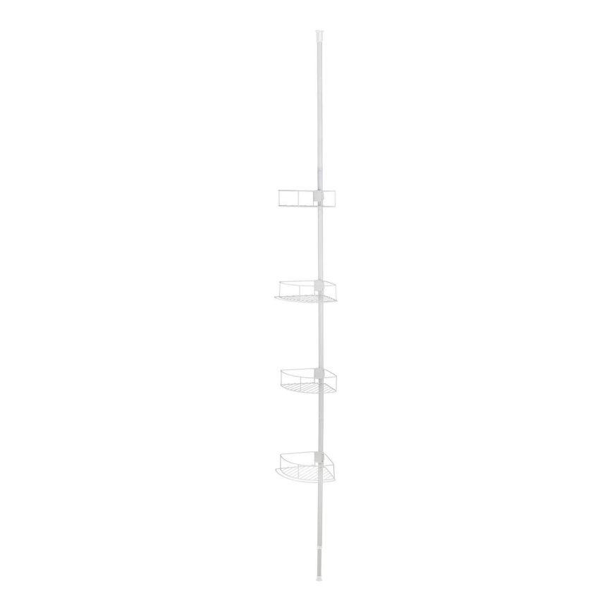 WENKO 26015100 - Stūra plaukts DOLCEDO 31x230 cm nerūsējošā tērauda/balts