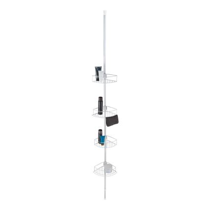WENKO 26015100 - Stūra plaukts DOLCEDO 31x230 cm nerūsējošā tērauda/balts