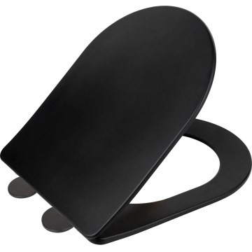 WENKO 26029100 - WC sēdeklis GALATI 46x36 cm melns