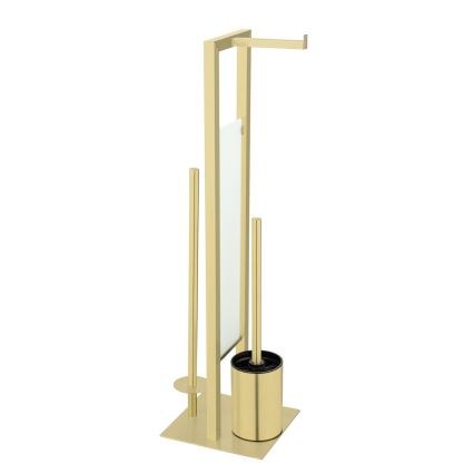 WENKO 26034100 - WC komplekts RIVALTA 18x70 cm nerūsējošais tērauds/zelts/balts/melns
