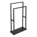 WENKO 26056100 - Dvieļu statīvs RIVALTA 46x80 cm nerūsējošā tērauda/melns