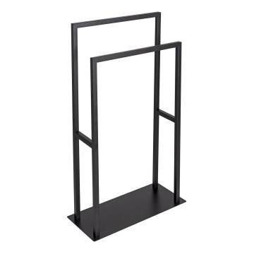 WENKO 26056100 - Dvieļu statīvs RIVALTA 46x80 cm nerūsējošā tērauda/melns