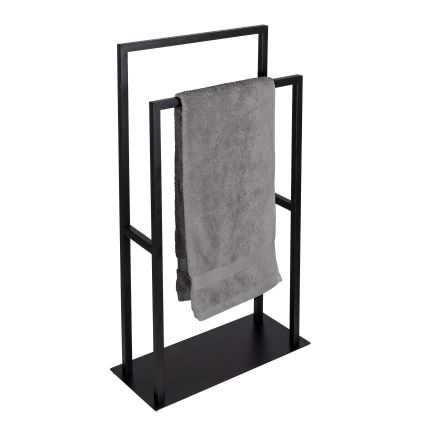 WENKO 26056100 - Dvieļu statīvs RIVALTA 46x80 cm nerūsējošā tērauda/melns