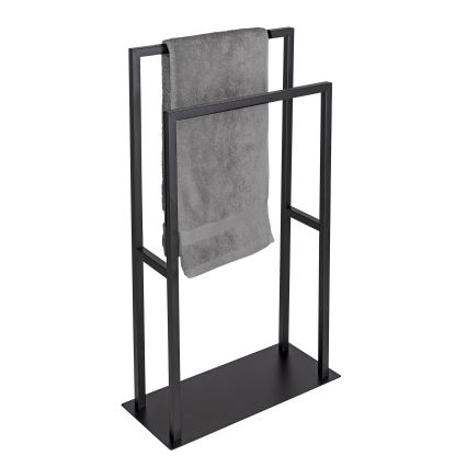 WENKO 26056100 - Dvieļu statīvs RIVALTA 46x80 cm nerūsējošā tērauda/melns