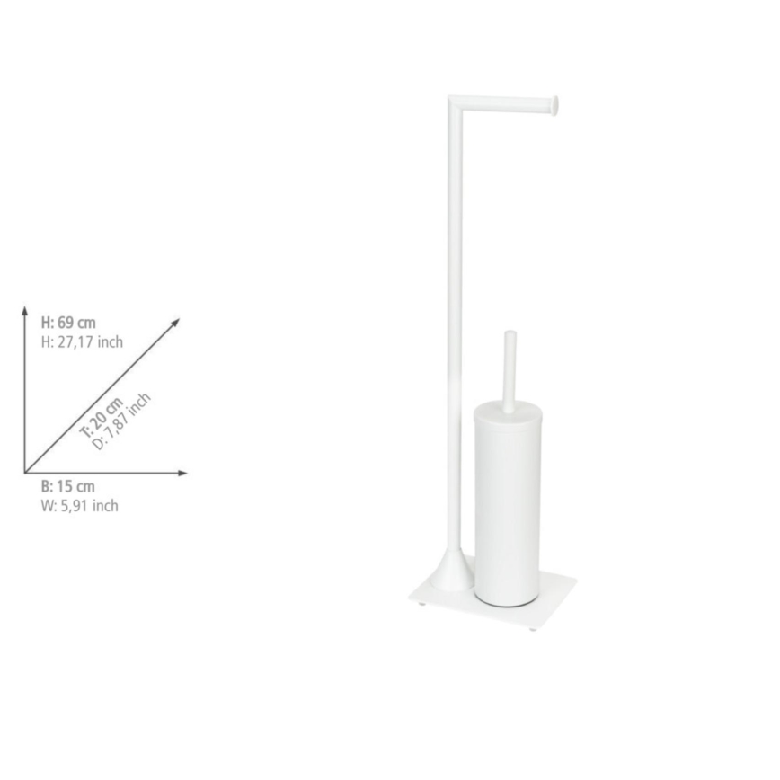 WENKO 26072100 - tualetes birste HELLA 15x69 cm balta