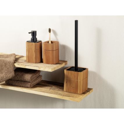 WENKO 26102100 - Šķidro ziepju dozators SERRO 7,5x16,5 cm brūns/melns